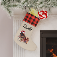 Load image into Gallery viewer, Personalized Pekingese Christmas Stocking, Holiday Decor Gift for Pet Lovers
