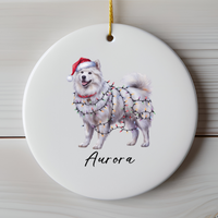 Load image into Gallery viewer, Personalized Samoyed Ornament, Custom Dog Lover Gift
