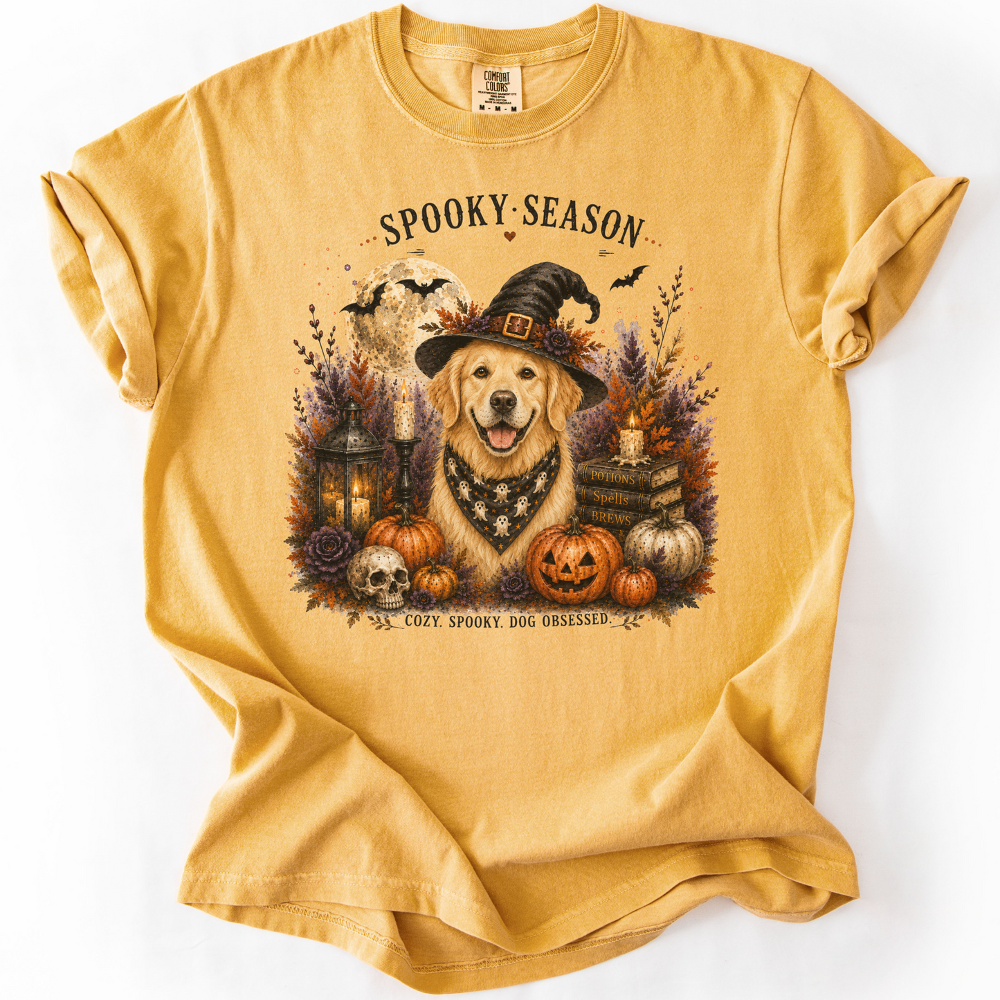 Golden Retriever Spooky Season Dog Mom Halloween Shirt