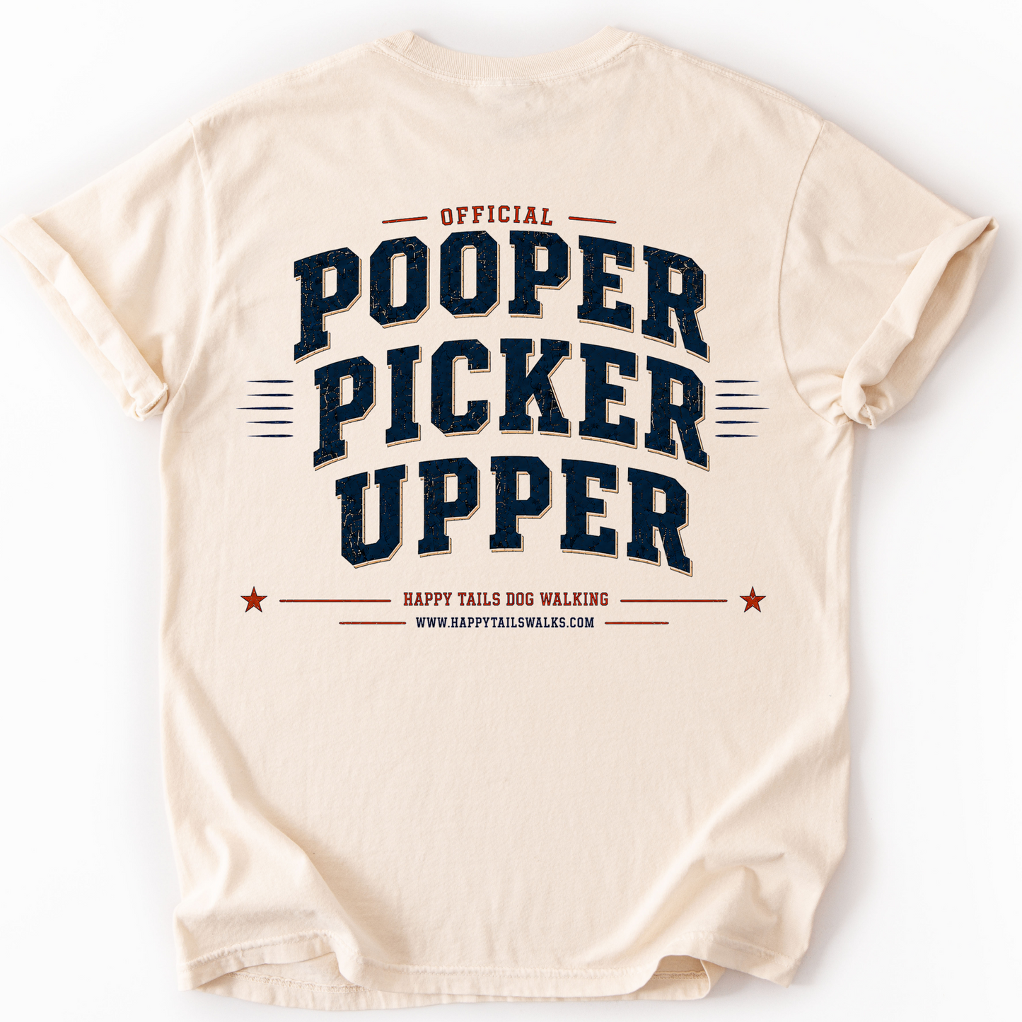 Funny Dog Walker Shirt, Personalized Pet Sitter Tee, Custom Work Uniform, Official Pooper Picker Upper