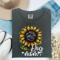 Load image into Gallery viewer, Dog Mom Sunflower Paw Print Shirt Cute Floral Dog Lover Gift Tee for Women Pet Owner T-Shirt Dog Mama Graphic Tee Mothers Day Gift
