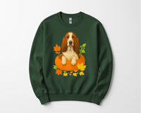 Load image into Gallery viewer, Basset Hound in Pumpkin Fall Shirt/Sweatshirt
