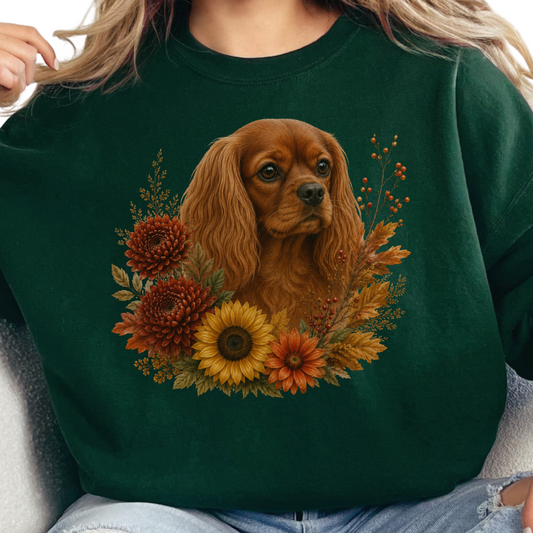 Ruby Cavalier Autumn Floral Sweatshirt