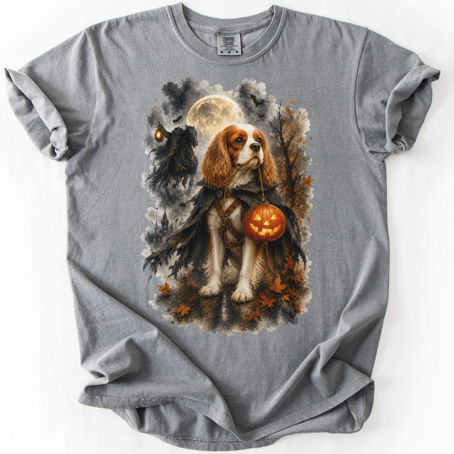 Blenheim Cavalier Headless Horseman Inspired Halloween Comfort Colors Shirt
