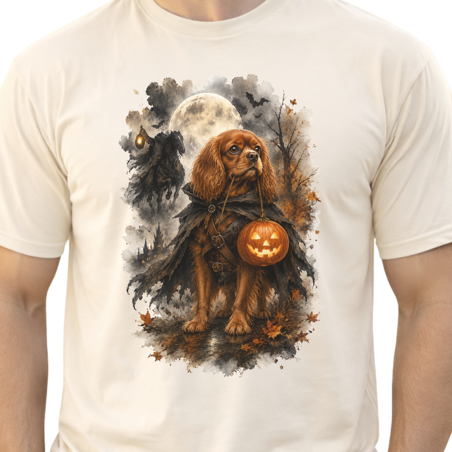 Ruby Cavalier Headless Horseman Inspired Halloween Comfort Colors Shirt