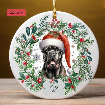 Personalized Cane Corso Christmas Ornament