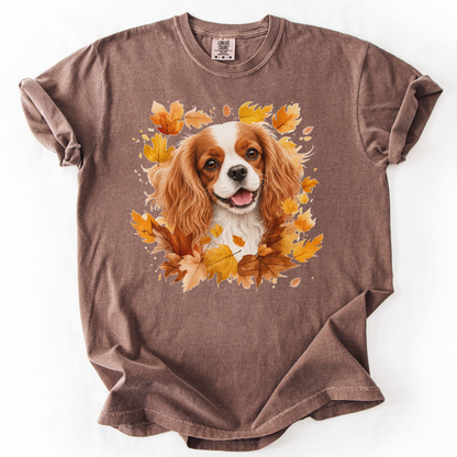 Blenheim Cavalier Fall Shirt, Autumn Dog Mom Comfort Colors Tee