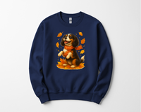 Load image into Gallery viewer, Cavalier King Charles Autumn Shirt, Cozy Spaniel Sweatshirt, Fall Dog Lover Top Gift, Cute Dog Pullover, Autumn Apparel
