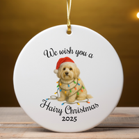 Load image into Gallery viewer, Christmas Havanese Ornament, Christmas Lights Dog Keepsake

