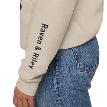 Personalized Dog Mom Sweatshirt, Custom Dog Names Sleeve, My Favorite People Have Paws Crewneck