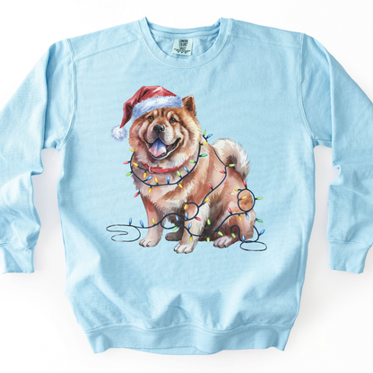 Chow Chow Christmas Lights Sweatshirt