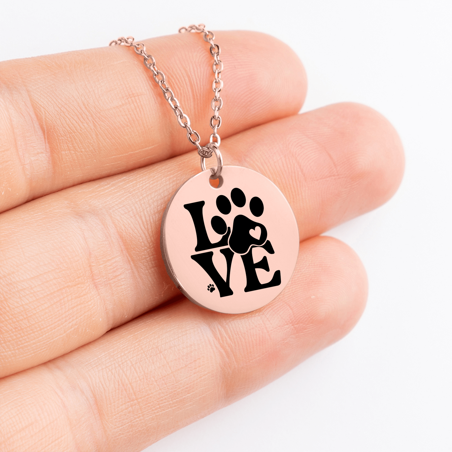From Your Pet: “You Completed Me” Necklace – Gift for Pet Parents in Gold, Rose Gold, or Silver