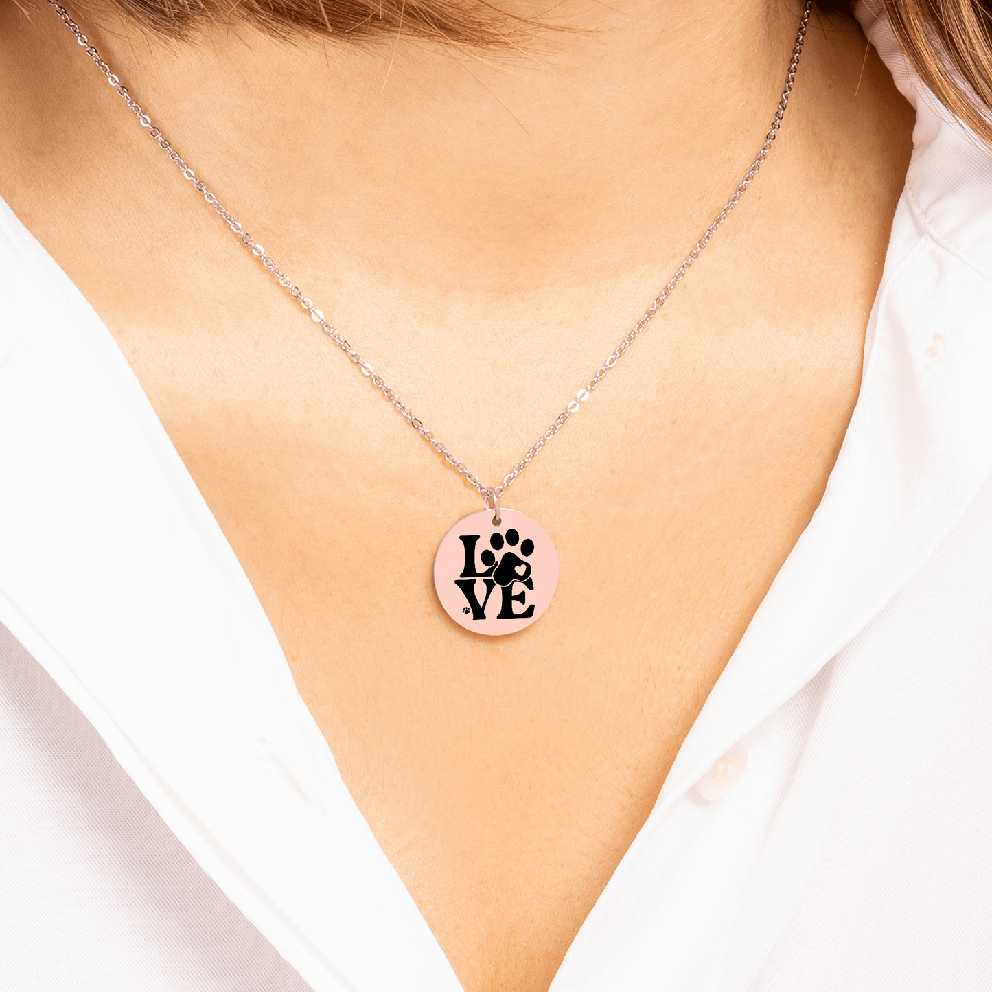 From Your Pet: “You Completed Me” Necklace – Gift for Pet Parents in Gold, Rose Gold, or Silver