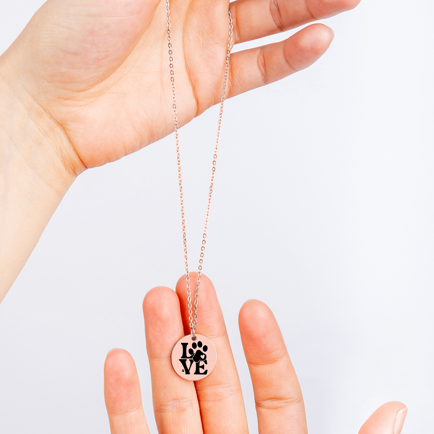From Your Pet: “You Completed Me” Necklace – Gift for Pet Parents in Gold, Rose Gold, or Silver