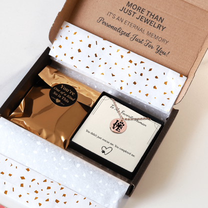 From Your Pet: “You Completed Me” Necklace – Gift for Pet Parents in Gold, Rose Gold, or Silver