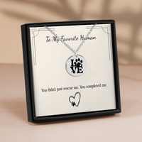 Load image into Gallery viewer, From Your Pet: “You Completed Me” Necklace – Gift for Pet Parents in Gold, Rose Gold, or Silver

