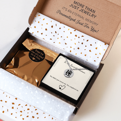 From Your Pet: “You Completed Me” Necklace – Gift for Pet Parents in Gold, Rose Gold, or Silver