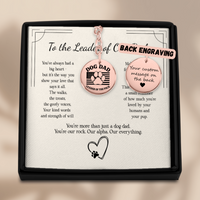 Load image into Gallery viewer, Personalized Dog Dad Leader of the Pack Keychain
