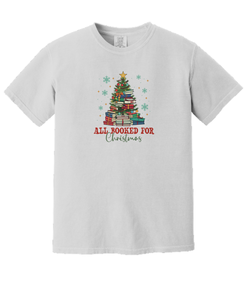 Christmas Books Shirt, All Booked for Christmas Shirt, Gift for Librarian, Bookworm Christmas, Book Lover Gift, Bookish Shirt