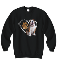 Load image into Gallery viewer, Valentine Bulldog Sweatshirt, Bulldog Mom, Valentine Heart Dog Sweatshirt, Valentine Dog, Gift for Dog Lover, Bulldog
