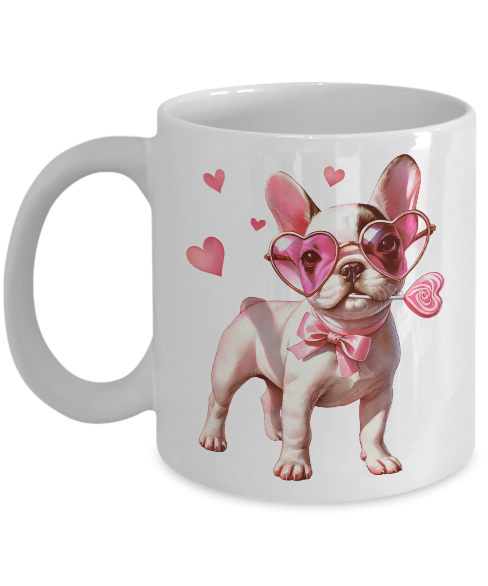 Valentines Day French Bulldog Mug