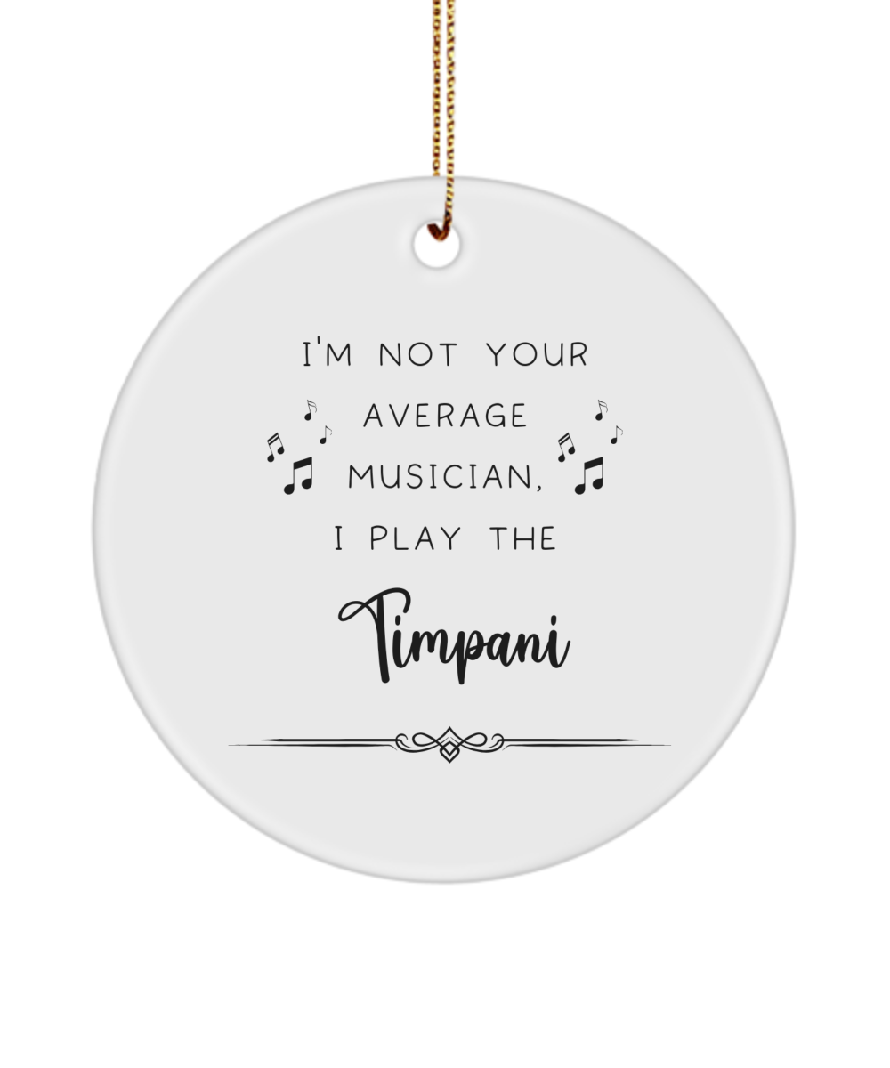 Timpani Coffee Ornament, Gifts for Best Musician Ever, Gift for Timpani Player, Christmas, Birthday, Event Keepsake