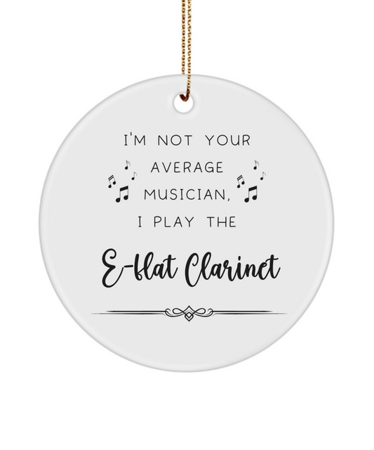 E-Flat Clarinet Coffee Ornament, Gifts for Best Musician Ever, Gift for E-Flat Clarinet Player, Christmas, Birthday, Event Keepsake