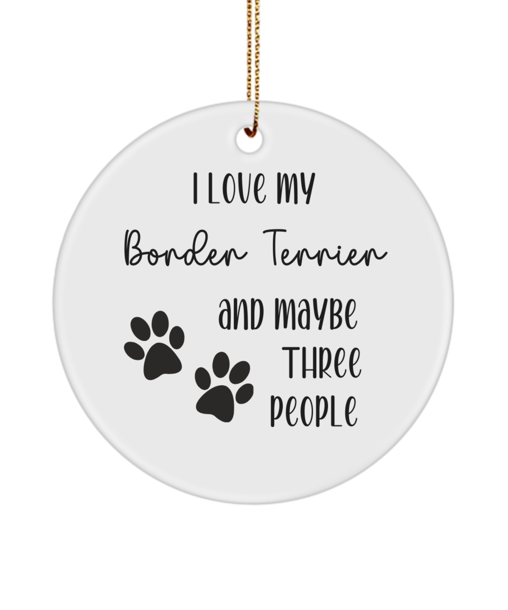 Border Terrier ornament, dog lover gift, pet ornament, pet lover gift, puppy love gift, animal lover gift