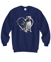 Load image into Gallery viewer, Valentine Boxer Sweatshirt, Boxer Mom, Valentine Heart Dog Sweatshirt, Gift for Dog Lover, Valentine Dog, Boxer
