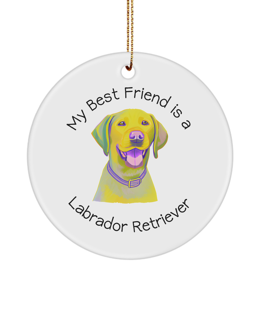 Labrador Retriever Lover Ornament, Gift Idea for Dog Lover, Dog Mom Dog Dad Keepsake, Funny Ornament for Dog Lover