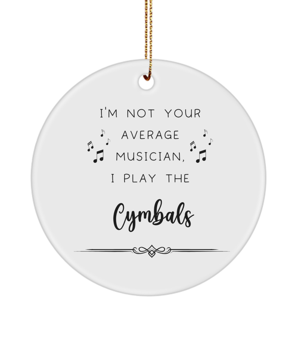 Cymbals Coffee Ornament, Gifts for Best Musician Ever, Gift for Cymbals Player, Christmas, Birthday, Event Keepsake