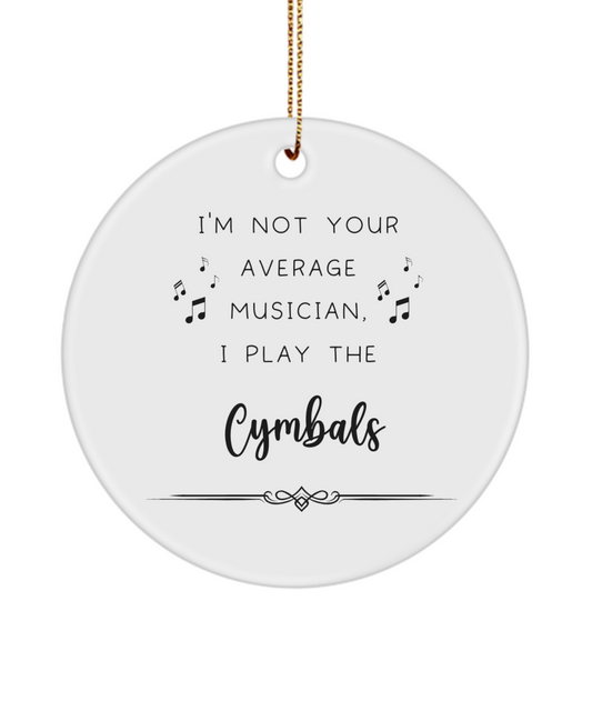 Cymbals Coffee Ornament, Gifts for Best Musician Ever, Gift for Cymbals Player, Christmas, Birthday, Event Keepsake