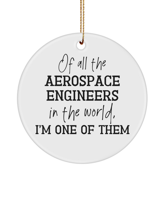 Aerospace Engineer Ornament, Gift for Aerospace Engineer, Aerospace Engineering Student Gift, Aerospace Engineer Graduation Gift