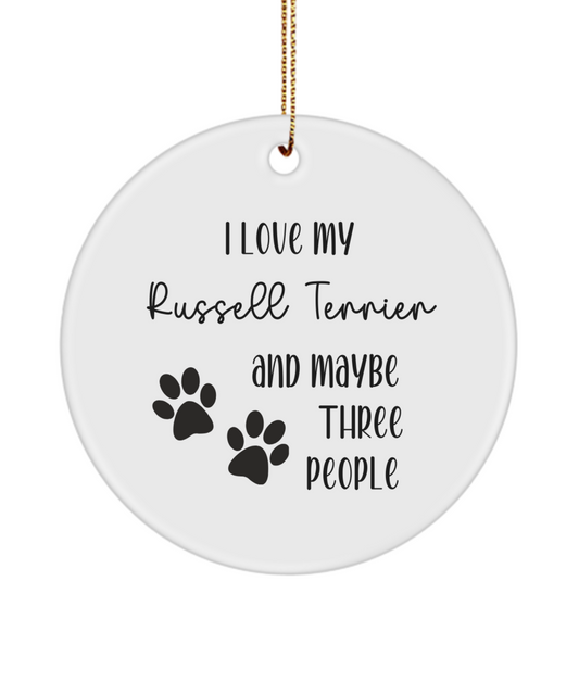 Russell Terrier ornament, dog lover gift, pet ornament, pet lover gift, puppy love gift, animal lover gift