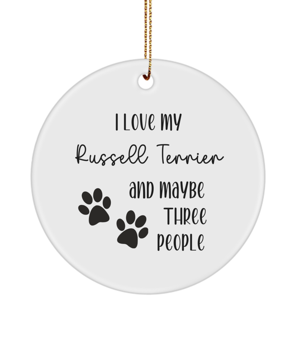 Russell Terrier ornament, dog lover gift, pet ornament, pet lover gift, puppy love gift, animal lover gift