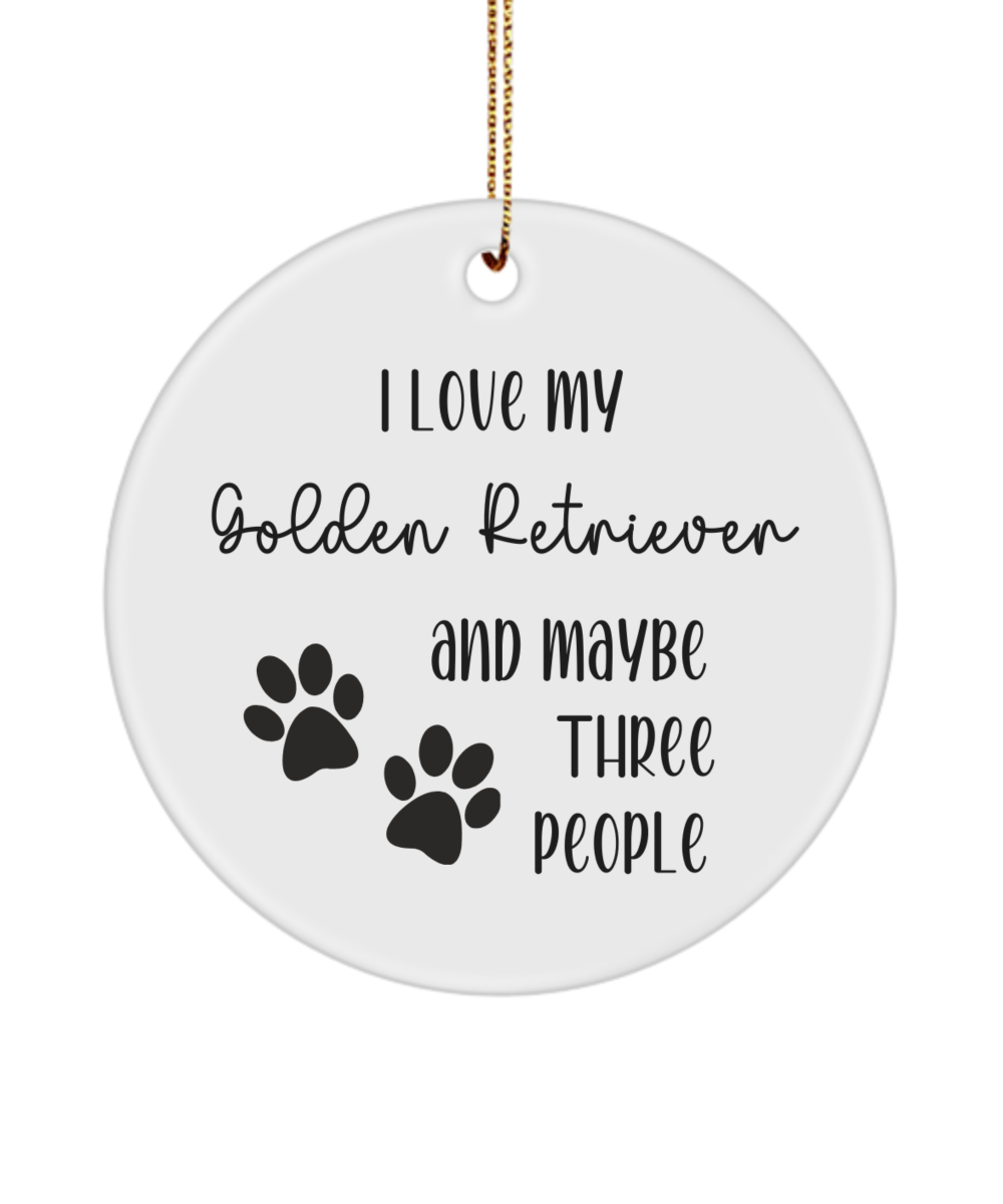 Golden retriever ornament, dog lover gift, pet ornament, pet lover gift, puppy love gift, animal lover gift