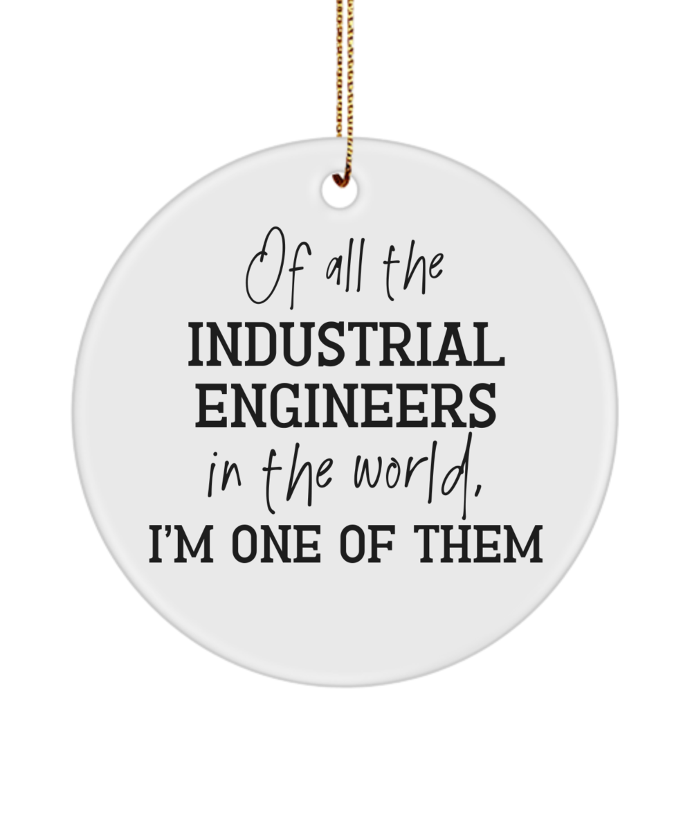 Industrial Engineer ornament, gift for industrial engineer, industrial engineering student gift, industrial engineer graduation gift