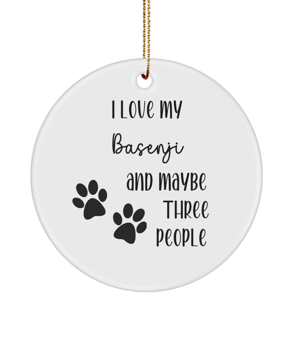 Basenji ornament, dog lover gift, pet ornament, pet lover gift, puppy love gift, animal lover gift