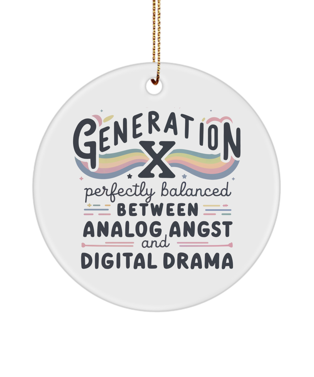 Generation X Keepsake, Generation X Gift, Gen X Era Ornament, Funny Gen X Gift, Gen X, Gift For Gen X, 80s Nostalgia Gift