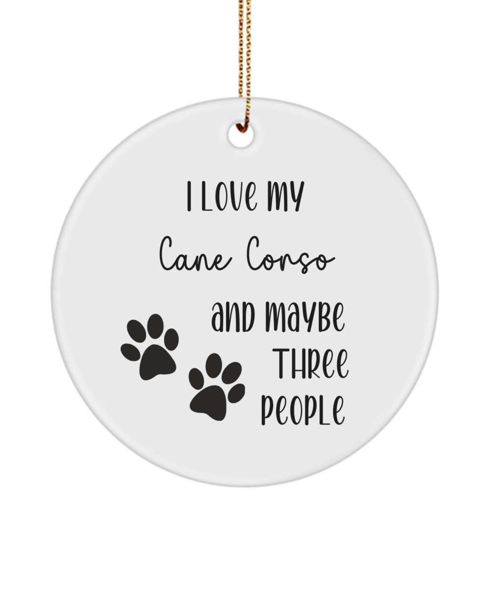 Cane Corso ornament, dog lover gift, pet ornament, pet lover gift, puppy love gift, animal lover gift