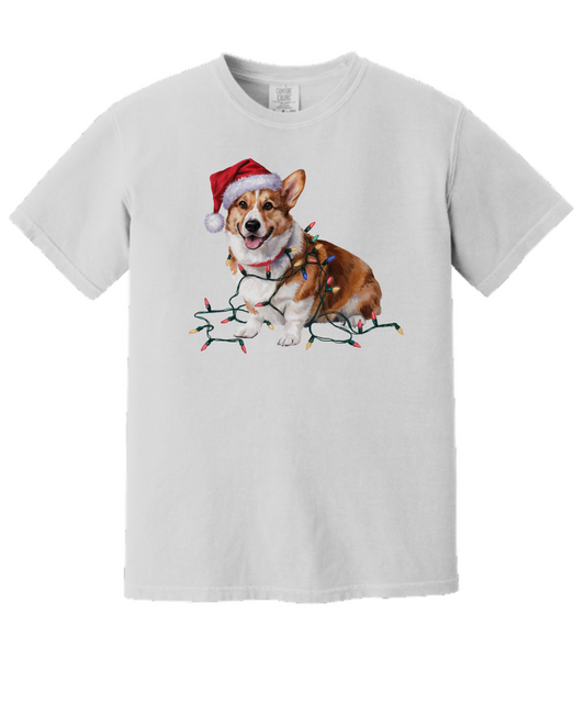 Christmas Cardigan Welsh Corgi Shirt, Christmas Lights Dog Tee, Christmas Dog, Corgi Mom Tee, Gift for Dog Lover, Corgi Tee