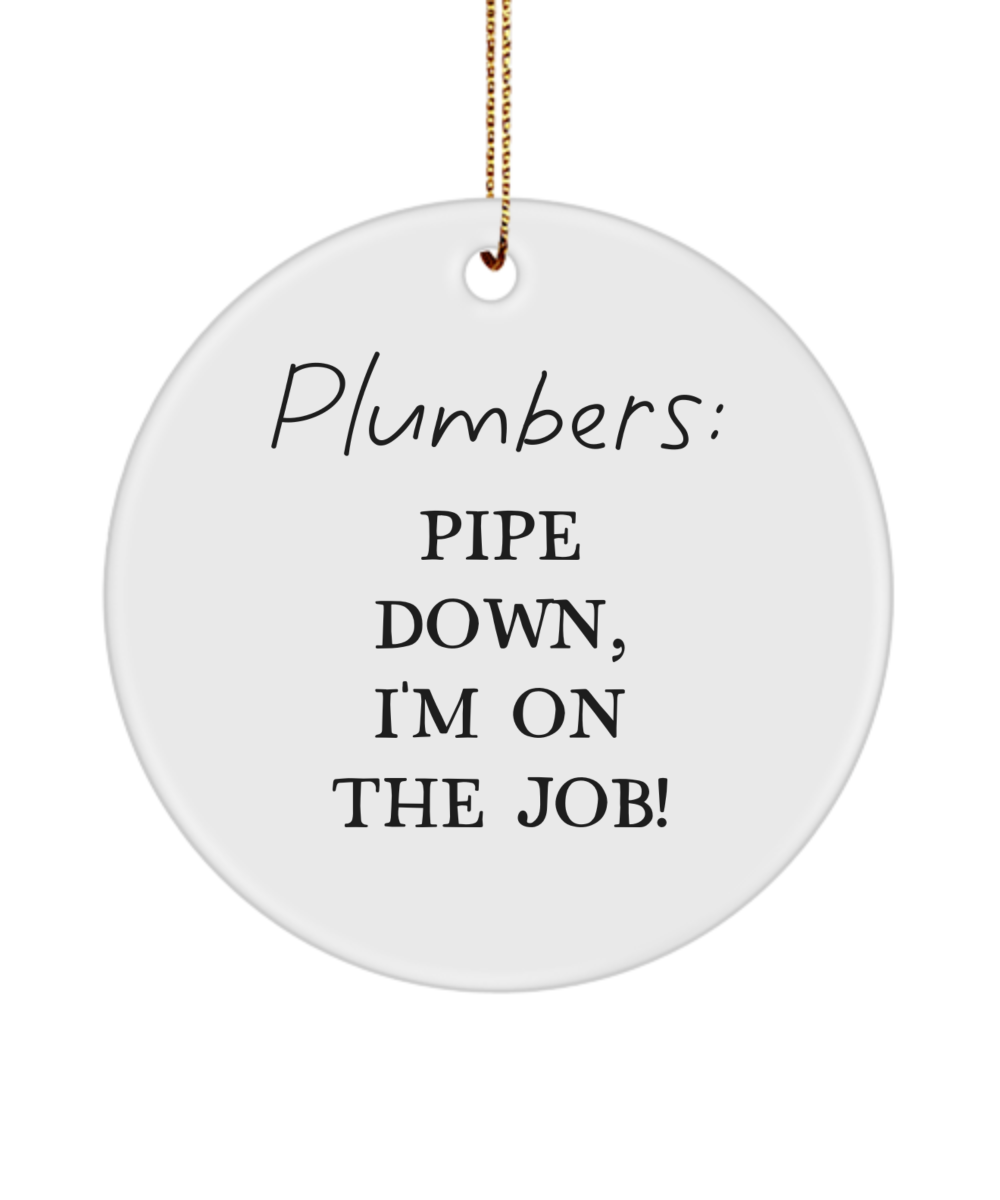 Plumber Gifts, Gifts for Plumbers, Plumbing Gift, Handyman Gift, Best Plumber Gift, Funny Plumber Ornament, Plumber Keepsake