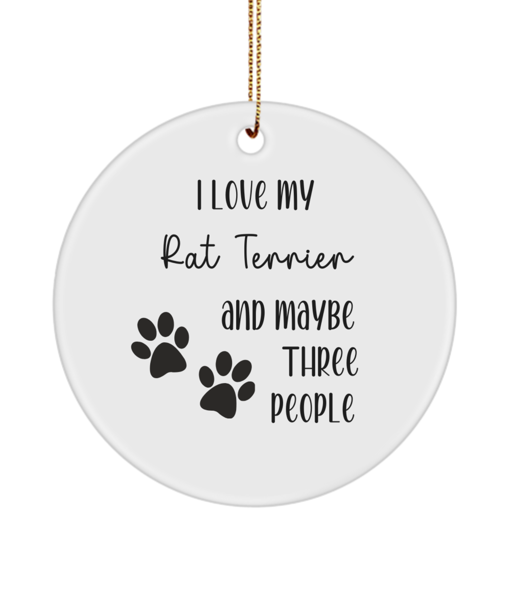 Rat Terrier ornament, dog lover gift, pet ornament, pet lover gift, puppy love gift, animal lover gift