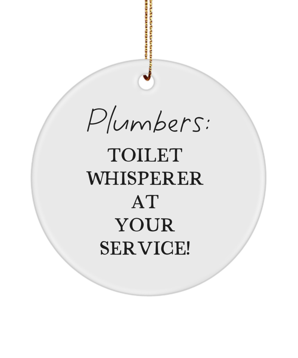 Plumber Gifts, Gifts for Plumbers, Funny Plumber Ornament, Plumber Keepsake, Best Plumber Gift, Handyman Gift, Plumbing Gift