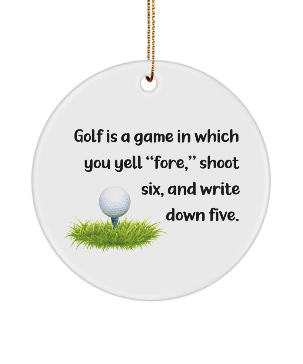 Golf Ornament, Golfer Ornament, Golf Lover Gift, Golf Gift, Golf Gifts, Golf Coach Gift, Golf Gifts for Men, Golf Gifts for Women