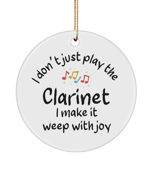 Clarinet Ornament, Gifts For Musicians, Gift For Clarinet Player, Music Gift, Music Lover Gift, Musician Gifts