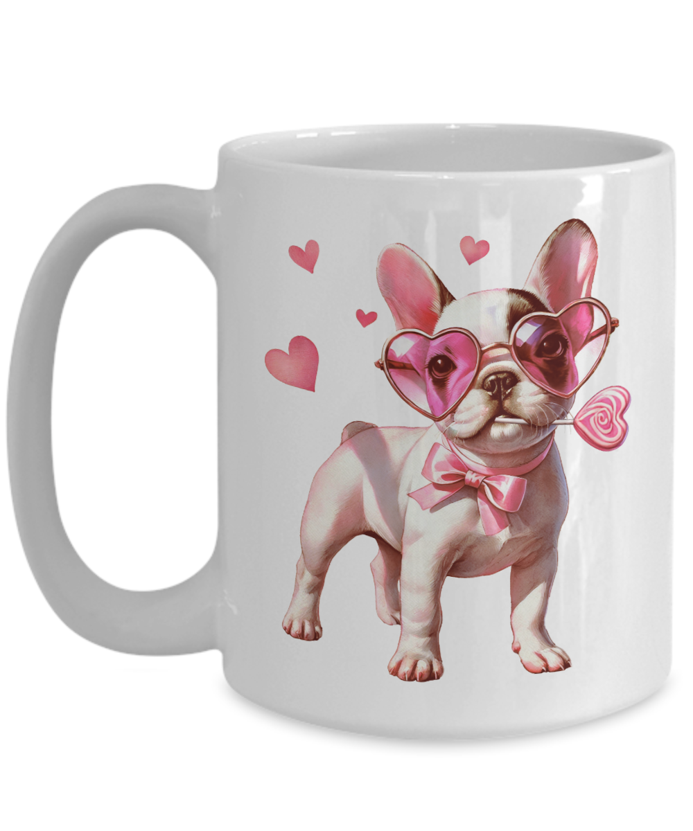 Valentines Day French Bulldog Mug