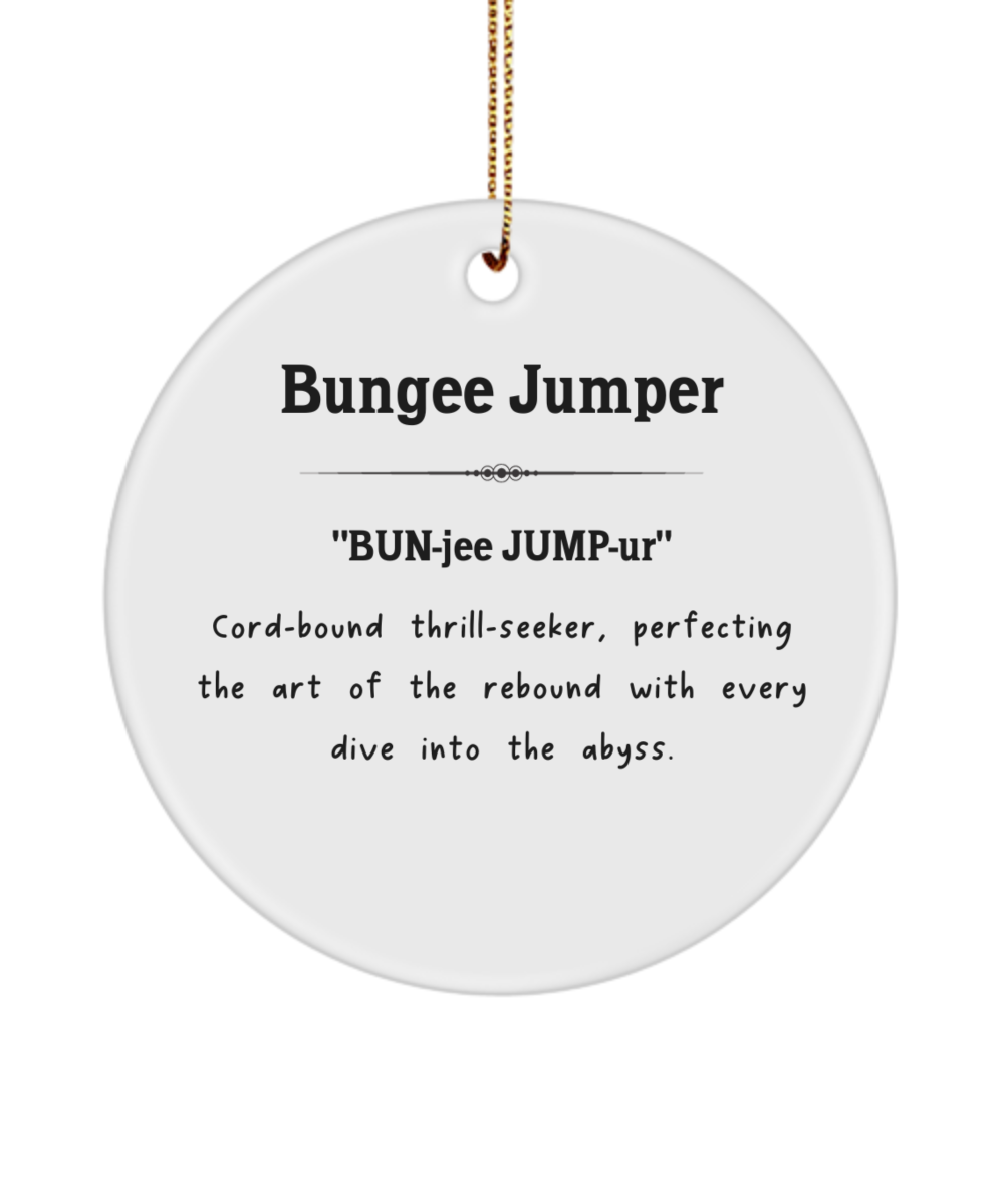 Bungee Jumping Gift, Bungee Jumper Gift, Extreme Sports Gift, Adrenaline Junkie Gift, Thrill Seeker Present, Daredevil Gift, Bungee Keepsake