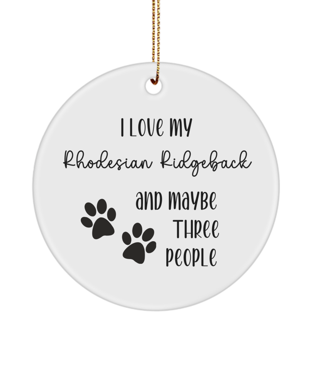 Rhodesian Ridgeback ornament, dog lover gift, pet ornament, pet lover gift, puppy love gift, animal lover gift