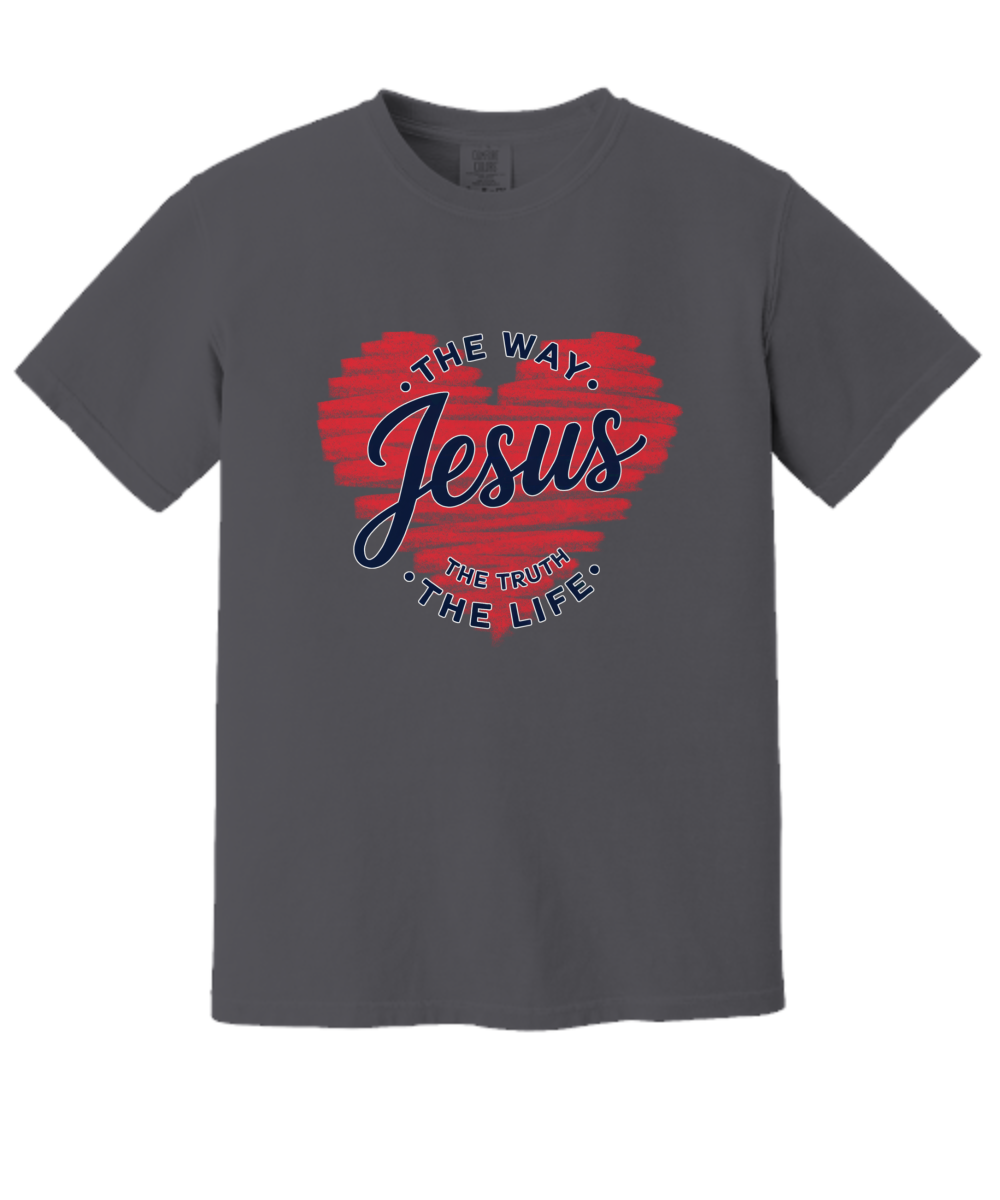 Jesus The Way The Truth The Life Shirt, Comfort Colors Christian Shirt, Retro Christian Tshirt, Jesus Tee, Christian Apparel